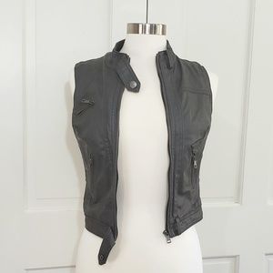 LOVE REPUBLIC Faux Leather Zip Vest